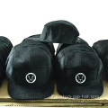 Cappello da velluto a 5 pannelli con cappello da campo personalizzato premium